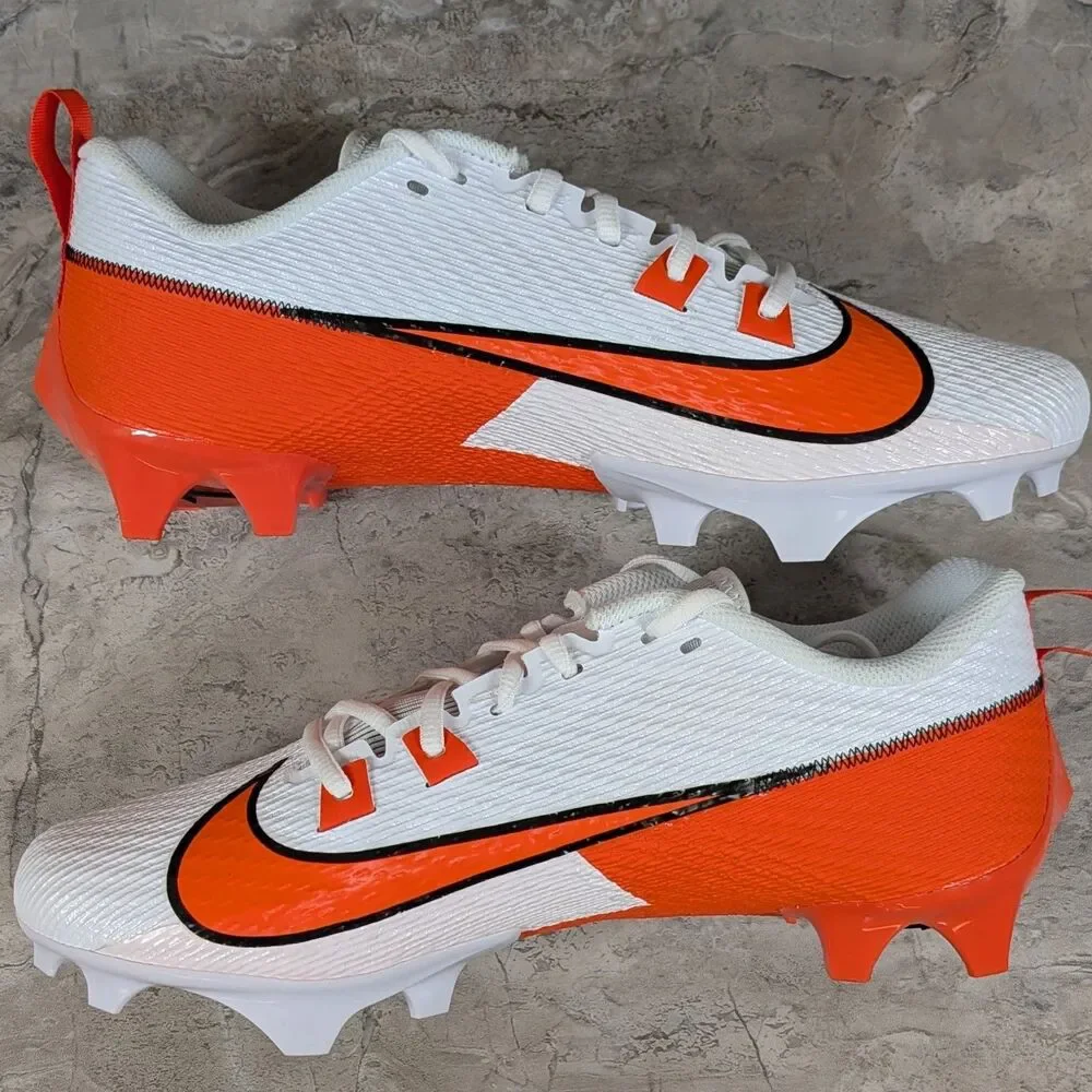 Nike Vapor Edge Speed 360 2 Men's 11 White Orange Football Cleats FQ4045-100